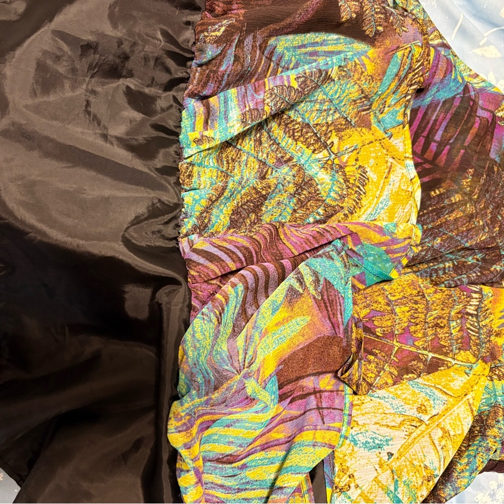 XOXO Multicolor Leaf Print Dress - Picture 3 of 9
